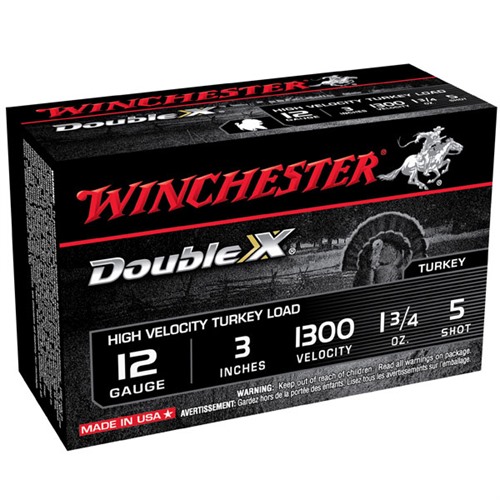 Winchester Double X Turkey 12ga 3” 1-3/4oz #5 10/bx