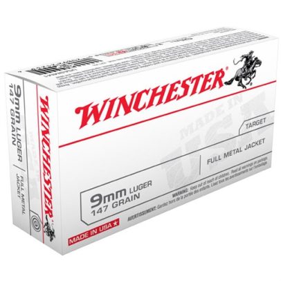 Winchester Ammo 9MM 147gr USA FMJ-TC