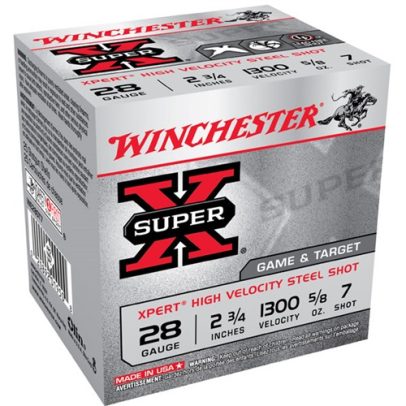 Winchester Xpert HV Steel 28ga 2.75” 5/8oz #7 25/bx