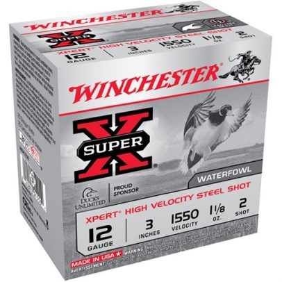 Winchester Xpert HV Steel 12ga 3” 1-1/8 oz. #2 25/bx