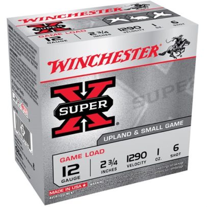Winchester Ammo 12ga Supr-X Game 3.25d 1oz #6