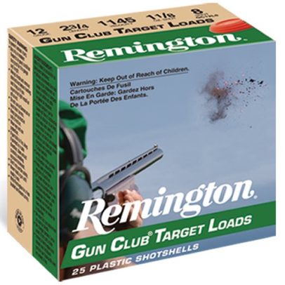 Remington Gun Club 12ga 2.75” 1-1/8oz #8 25/bx