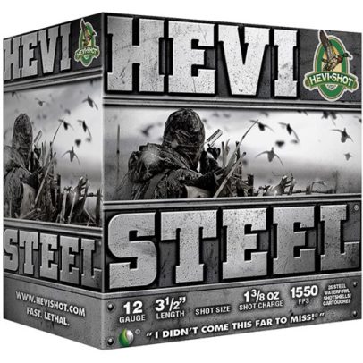 Hevi-Shot Hevi-Steel 12ga 3.5” 1-3/8oz #BB 25/bx