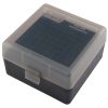 MTM 100rd Flip Top Rifle Ammo Box .17/.223 Clear Smoke