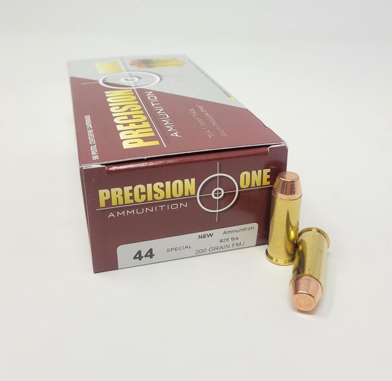 Precision One .44 Special 200 grain FMJ Full Metal Jacket 50 rd box FREE SHIPPING (500 rd case)