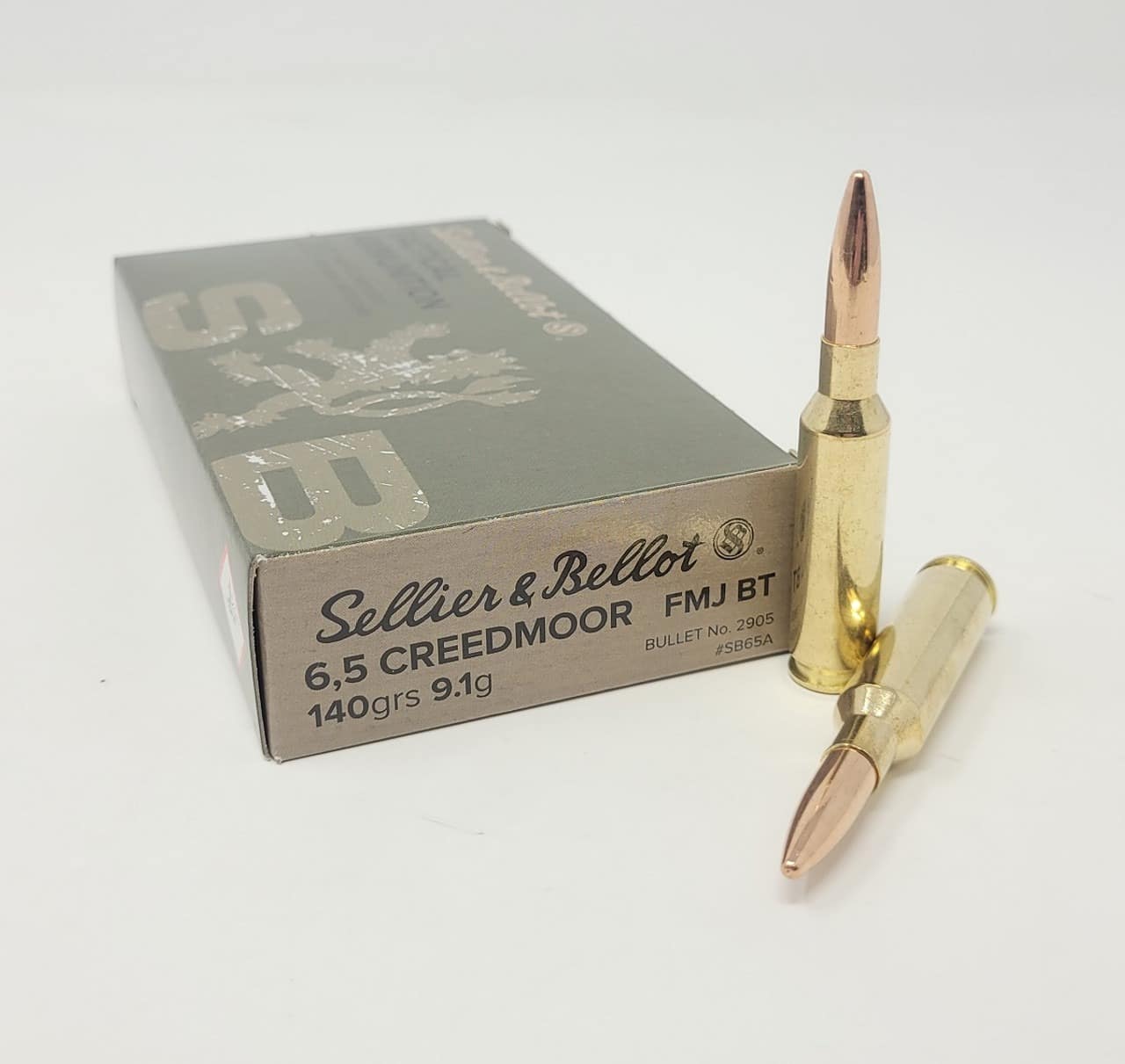 Sellier and Bellot 6.5 Creedmoor 140 grain FMJ 20 rd Box FREE SHIPPING NO SALES TAX OUTSIDE OF PA (500 rd case)