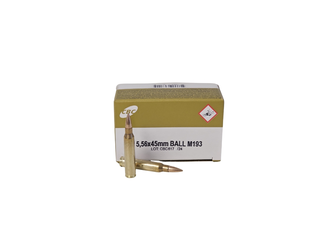 CBC (Magtech) 5.56x45mm NATO 55 Grain M193 Full Metal Jacket – 50 Rounds (Box) CBC556
