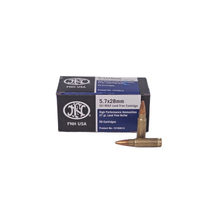 FN Herstal 5.7x28mm 27 Grain LEAD-FREE Hollow Point – 50 rounds (Box) SS195LF