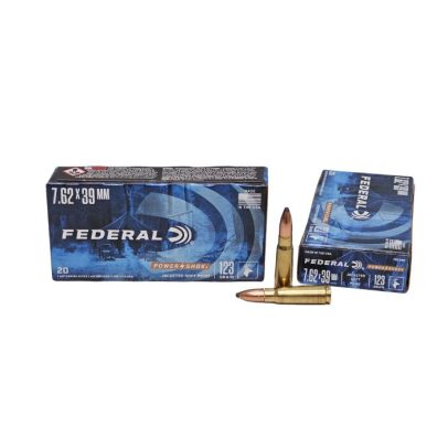 Federal Power-Shok 7.62x39mm 123 Grain Jacketed Soft Point – 20 Rounds (Box) [NO TAX outside Texas]