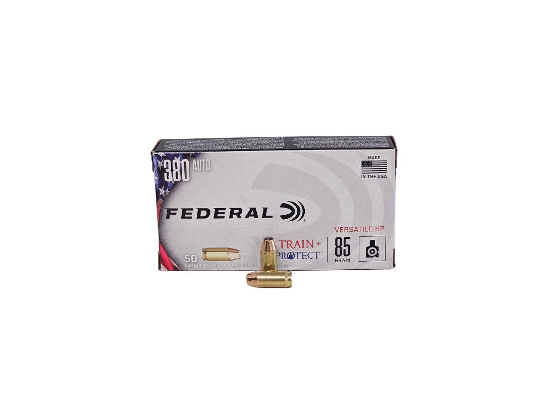 Federal T&P .380 ACP 85 Grain Hollow Point – 50 Rounds (Box) TP380VHP1
