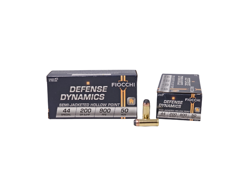 Fiocchi Defense Dynamics .44 Special 200 Grain Semi-Jacketed Hollow Point – 50 Rounds (Box) 44SA