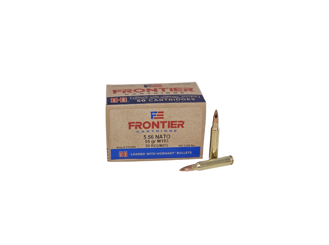 Hornady 5.56x45mm NATO 55 Grain M193 FMJ – 50 Rounds (Box) FR2005