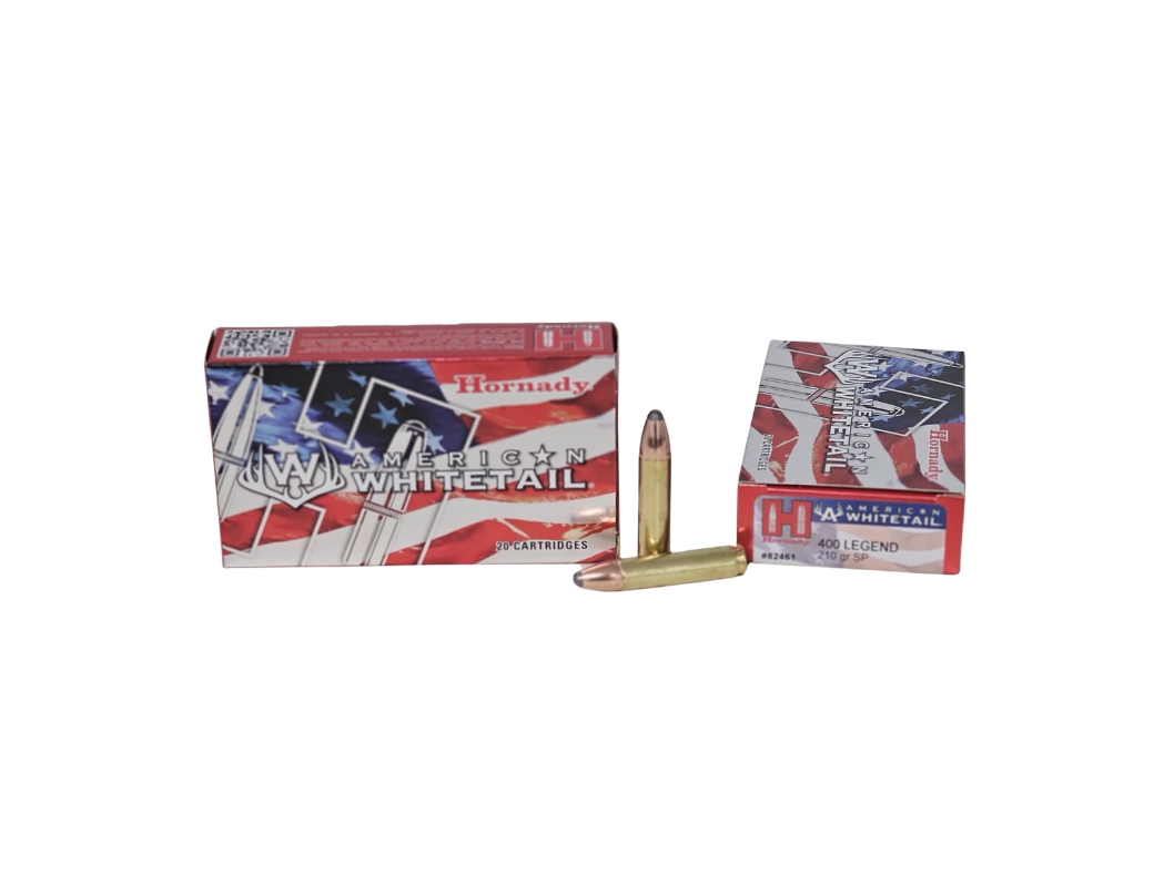 Hornady American Whitetail .400 Legend 210 Grain InterLock Soft Point – 20 Rounds (Box) 82461
