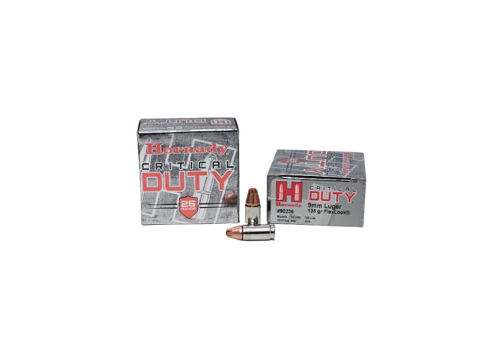 Hornady Critical Duty 9mm Luger 135 Grain FlexLock – 25 Rounds (Box) 90236