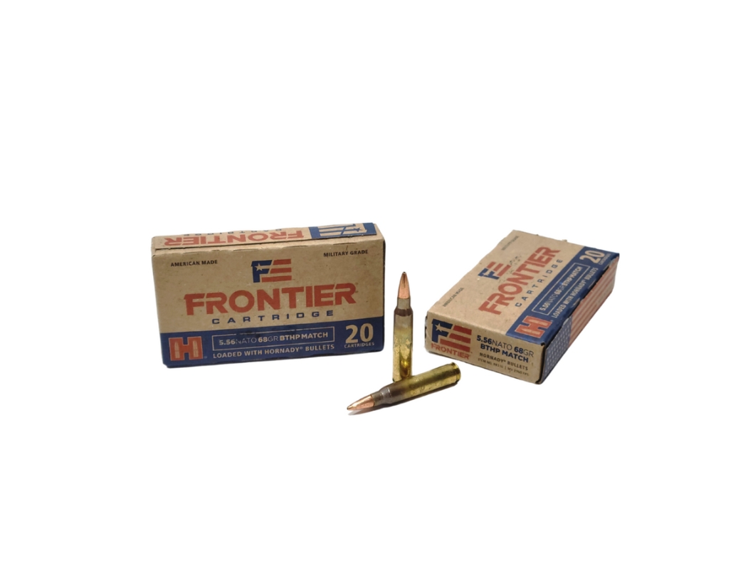 Hornady Frontier 5.56x45mm NATO CASE 68 Grain BTHP MATCH Grade – 500 Rounds (CASE) FR310