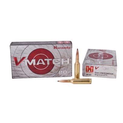 Hornady V-Match 6mm Creedmoor 80 Grain ELD-VT – 20 Rounds (Box) 81397