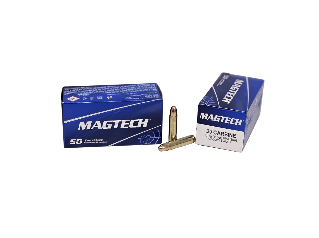 Magtech .30 Carbine 110 Grain Full Metal Jacket – 50 Rounds (Box) 30A