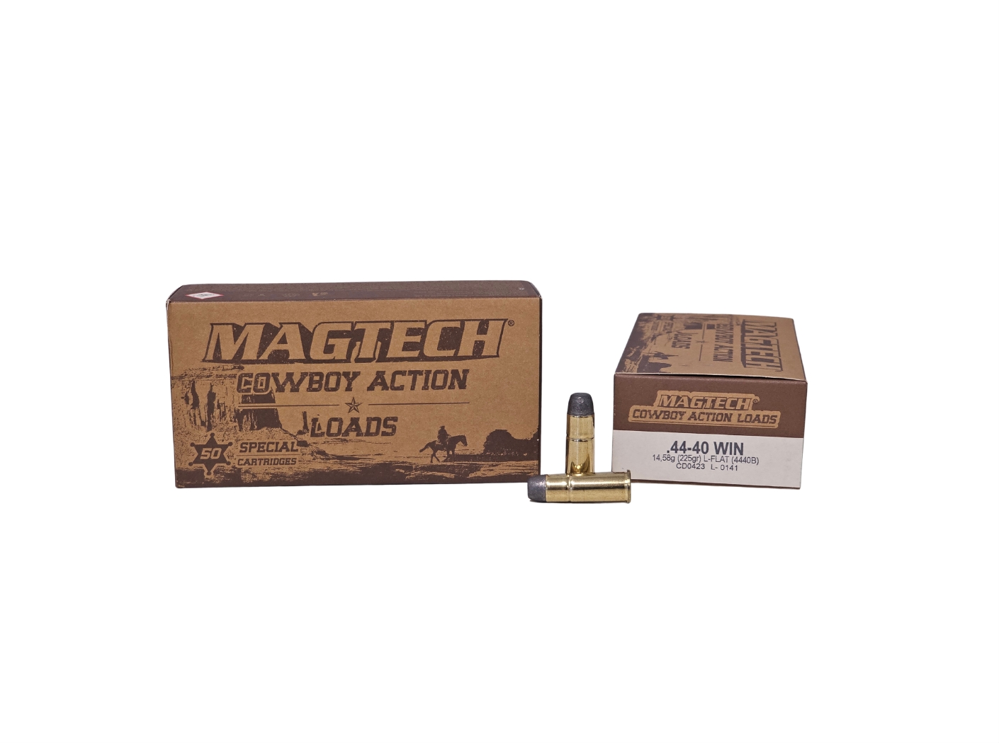 Magtech Cowboy Action .44-40 Win 225 Grain Lead Flat Nose – 50 Rounds (Box) 4440B
