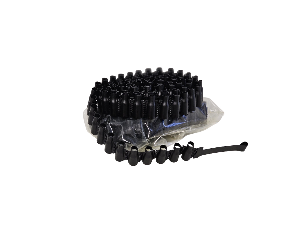 PK/PKM 7.62x54R Link Belts – Two 100-Round Belted Links with Starter Tab (Sealed Plastic Bag)