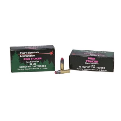 Piney Mountain SUPERNOVA .22LR PINK Tracer 40 Grain – 50 Rounds (Box)