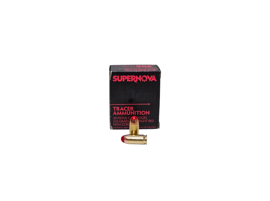Piney Mountain SUPERNOVA .45 ACP RED TRACER 225 Grain – 20 Rounds (Box)