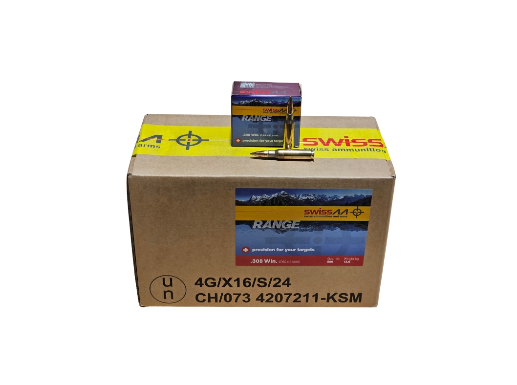 Saltech SwissAA .308 Win CASE 147 Grain FMJ – 500 Rounds (CASE) ST308147FMJ