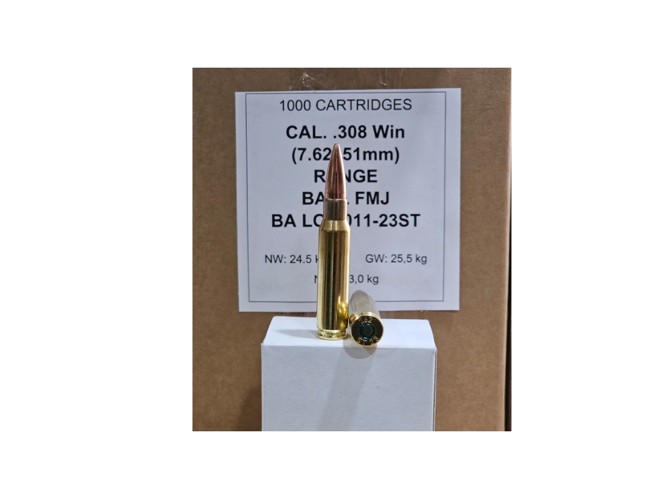 Saltech SwissAA .308 Win WHITE BOX 147 Grain FMJ – 20 Rounds (Box) 308M80 - Image 2