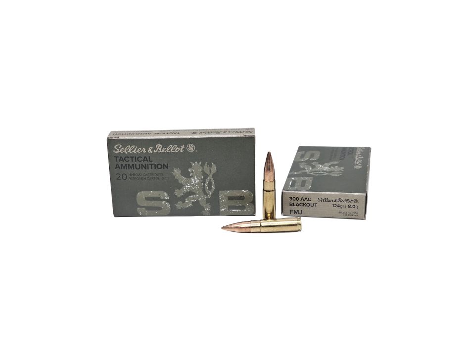 Sellier & Bellot .300 Blackout 124 Grain Full Metal Jacket – 20 Rounds (Box) SB300BLKA