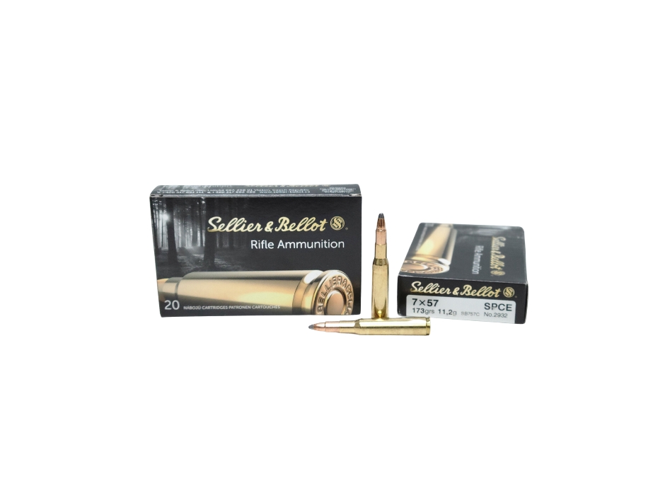 Sellier & Bellot 7x57mm Mauser 173 Grain Soft Point Cutting Edge – 20 Rounds (Box) SB757C