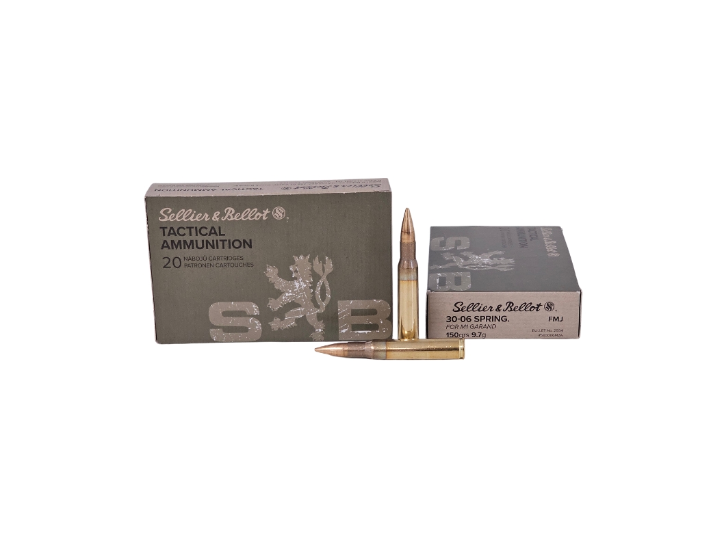 Sellier & Bellot M1 Garand .30-06 Springfield 150 Grain Full Metal Jacket – 20 Rounds (Box) SB3006M2