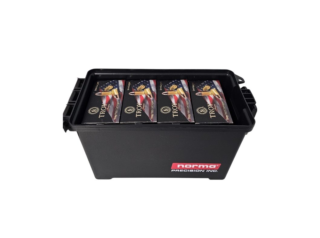 Troy 9mm Luger Ammo Can 124 Grain Full Metal Jacket – 1,000 Rounds (AMMO CAN) YTR9MMFMJ