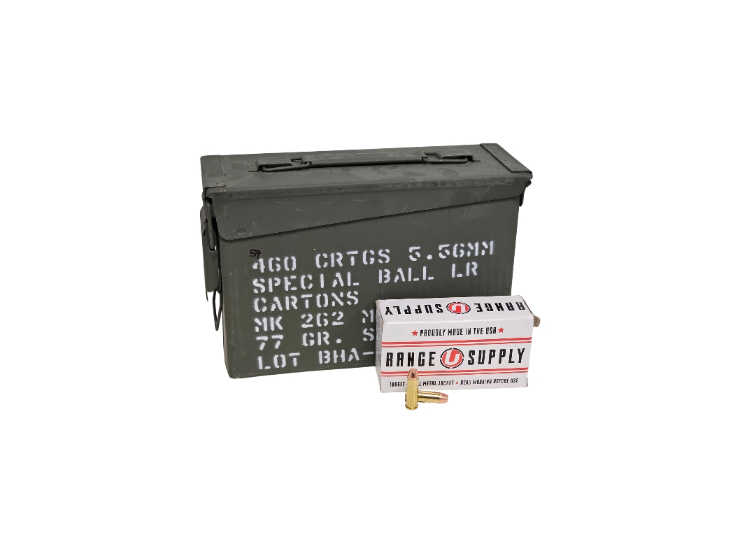 Underwood Range Supply .38 Special 125 Grain FMJ in Ammo Can – 300 Rounds (Loose in Can)